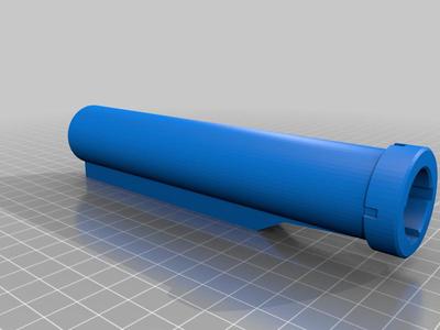 Airsoft M4/AR15 rear-wired buffer tube