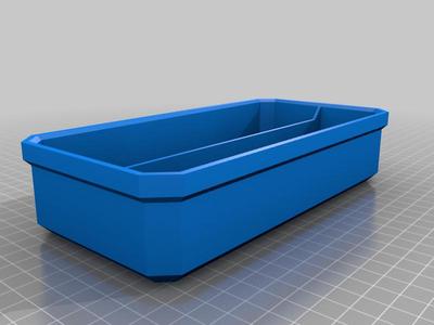 Milwaukee Packout Low Profile Bin - 2 Long Compartments