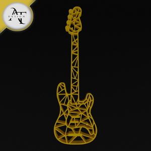  Electric Guitar - Geometric - 2D Wall Art Decor