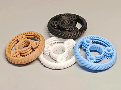 10g Mini Planetary Gear Gyro 1-Hour Print Fidget Spinner TA4 Twill