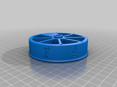 Better Bolt Edition of # 7-Day Pill / Capsule / Tablet Dispenser