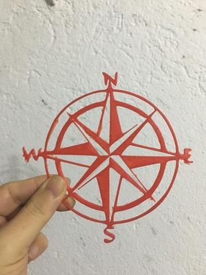 WIND ROSE wall art / decoration