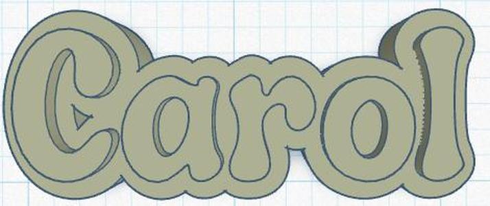 Carol - Charging Cord Name Tag