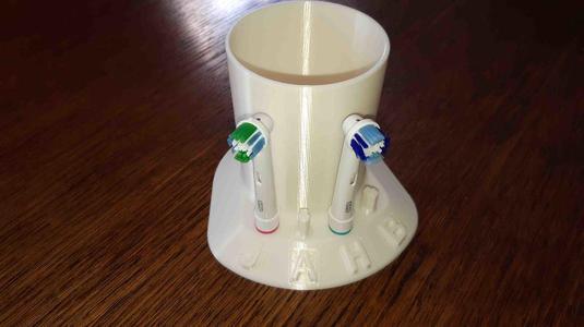 Holder for "oral B" type toothbrushes.