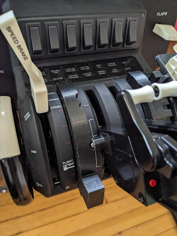 Flight Simulator Honeycomb Bravo Bombardier CRJ Throttle and Flaps Detents - Spring Loaded