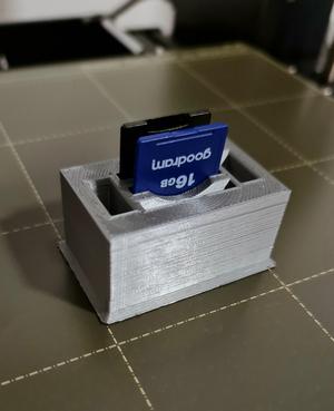 SD Card + USB stick combo holder