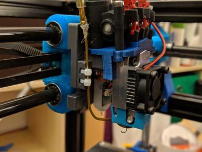 TC-02 remix of Dual NF hotend nimble mount for HEVO