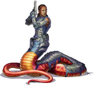 Starfinder - Ramiyel (Naga) 28-32mm scale