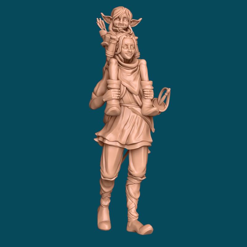 The ride, a tale of two friends - dnd miniature [presupported]