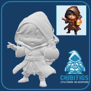 Laurel Lightwing: Chibi Miniature 3D Printing STL File |28mm and 78mm for D&D and other TTRPGs
