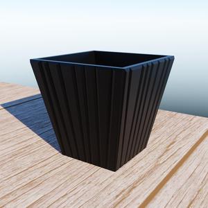 decorative Planter "lines"