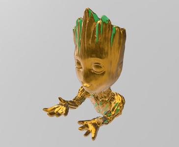 BABY GROOT key HOLDER SUPPORT MEME POUR ENDER 3