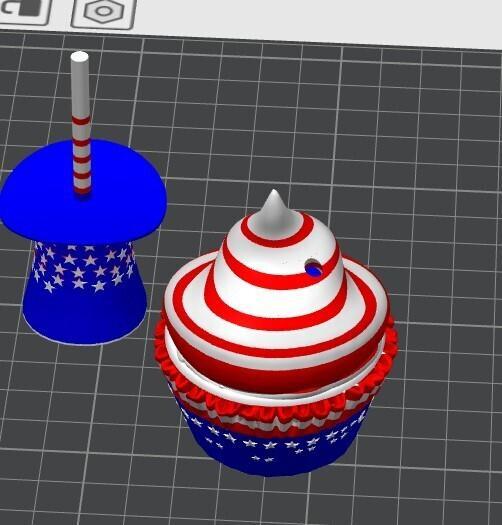 Cupcake muffin with hat