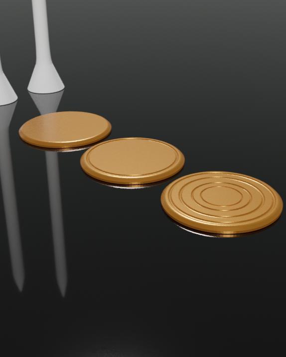 Golf Ball Markers - Support Free - Print in Place - Fast and Easy Print