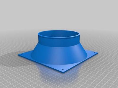 My Customized Duct/Pipe Adaptor (small printbeds too)