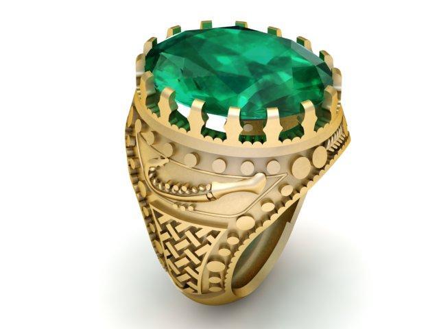 ITALIAN RING FOR MAN 3D PRINTABLE MODEL