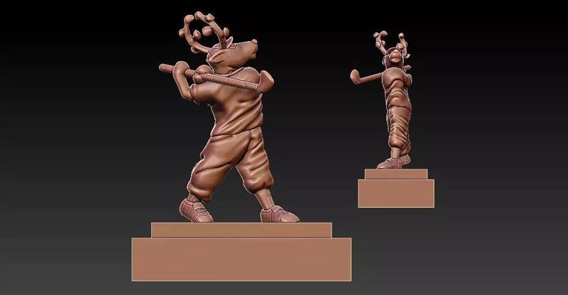 REINDEER GOLF TROPHIES AND CUPS - 3D PRINT