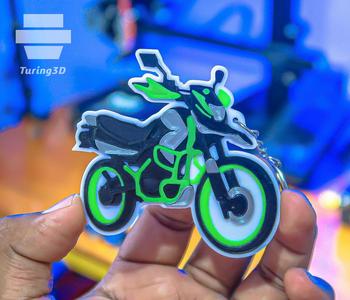 PERSONALIZED KEY RING - MOTORCYCLE 0002