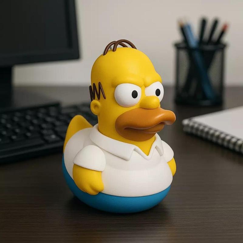 Rubber Duck - Homer Simpson model - 3d print