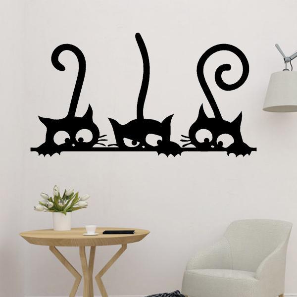 Three Cats Wall Art