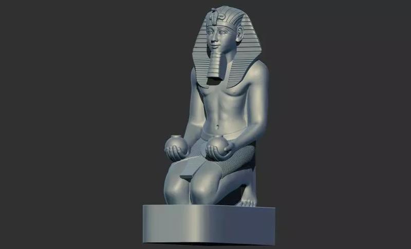 Kneeling Statue of Pharaoh Thutmose III 3d printable model