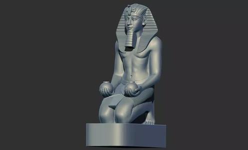 Kneeling Statue of Pharaoh Thutmose III 3d printable model