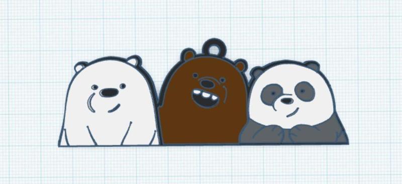 Scandalous Bears Keychain