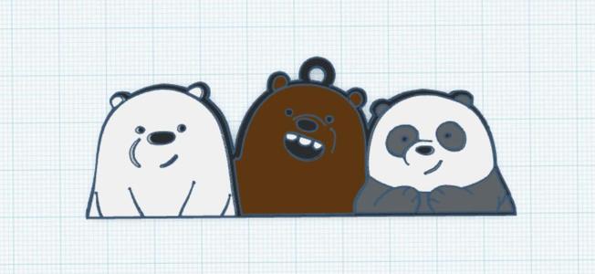 Scandalous Bears Keychain