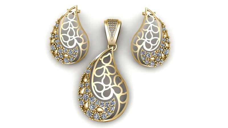 ELEGANCE LOCKET SET 3D PRINTABLE MODEL