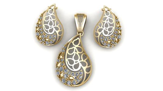 ELEGANCE LOCKET SET 3D PRINTABLE MODEL