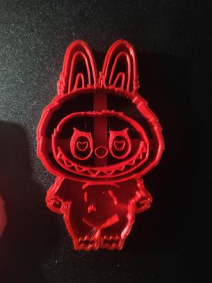 Labubu heart eyes cookie cutter