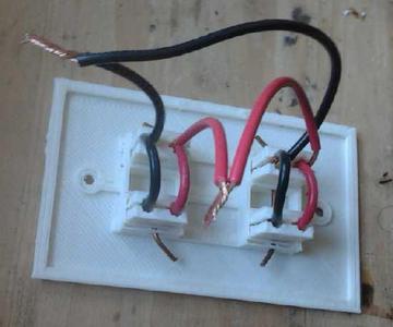 Fourplex Receptacle Plate - CAT Standard 12VDC / 12 volt  / 12 VDC plugs & sockets