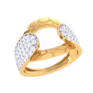 Printable 3D jewelry model of Lady diamond ring