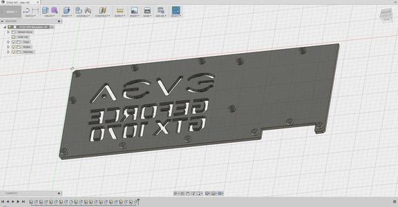 EVGA GTX 1070 FTW Custom Backplate