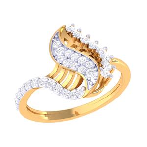 Printable 3D jewelry model of Lady diamond ring