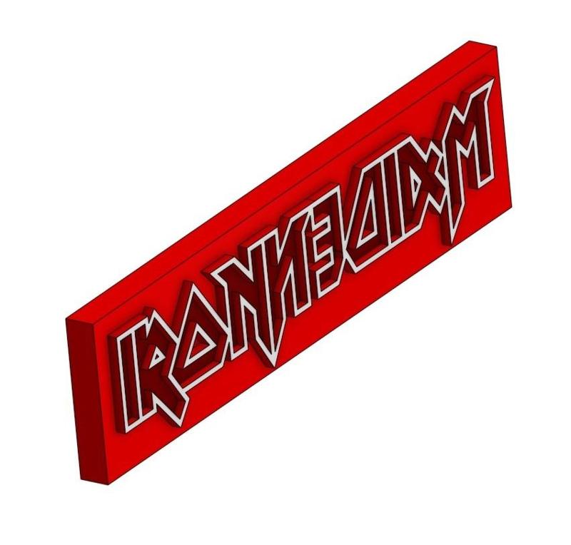 IRON MAIDEN LOGO KEYCHAIN