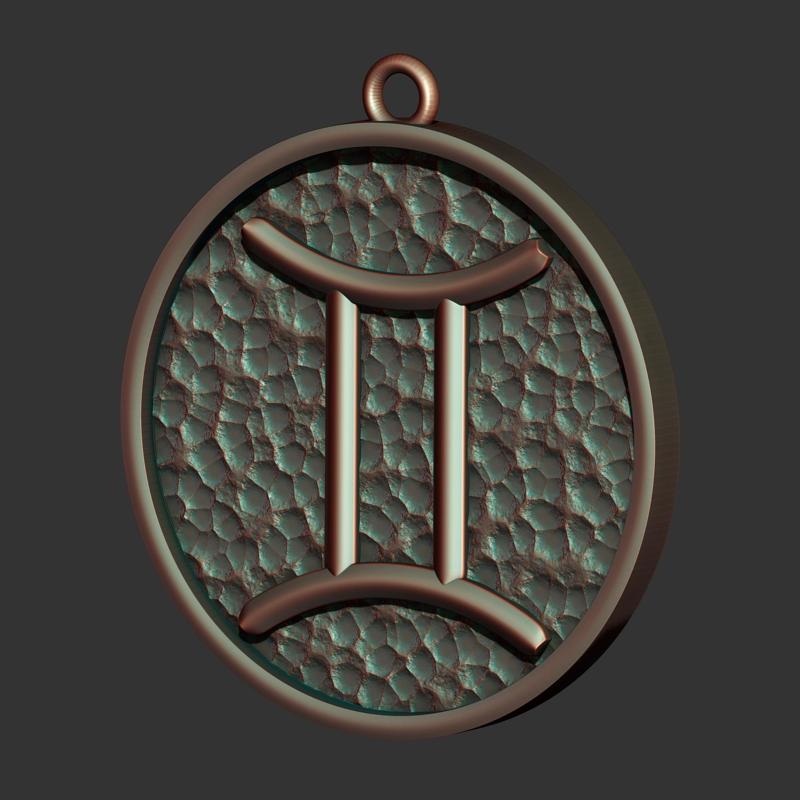 Gemini Sign Pendant