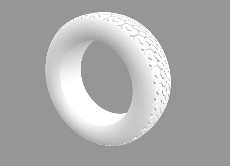 TIRE STOMIL D-124 FOR FIAT 126P 1979 - 2001 - no side mark