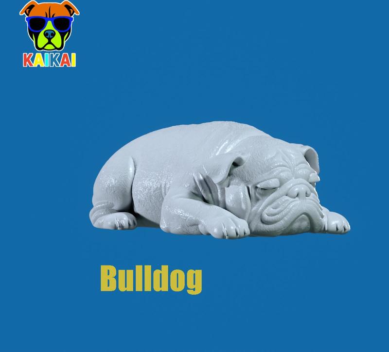 Sleeping Bulldog model - 3D print
