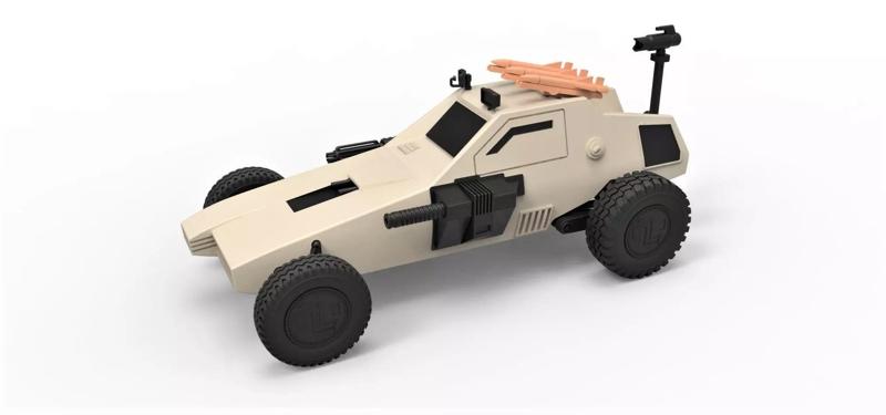 Dune buggy from movie Megaforce 1982 Scale 1 to 24