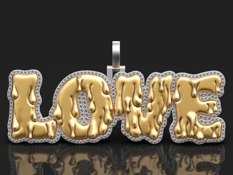 Love Mudd name pendant