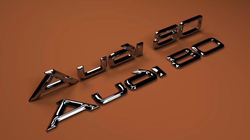 AUDI 80 LOGO STL