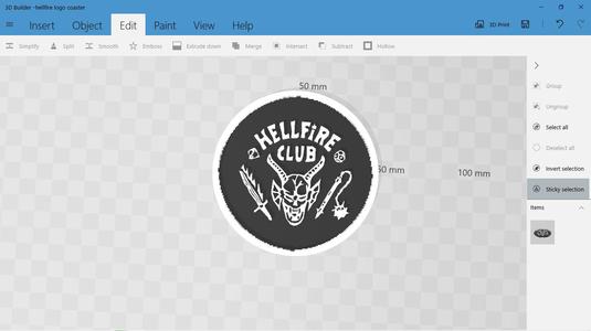 hellfire logo coaster