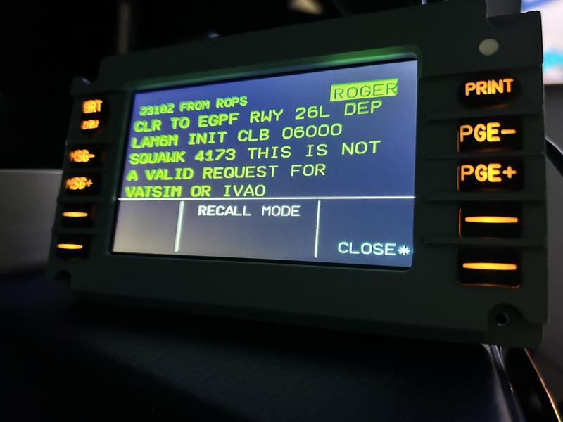 Airbus DCDU Funtional