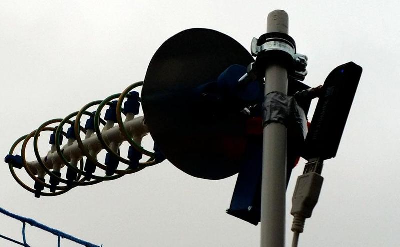 INMARSAT 8 Turn Helical Antenna RHCP