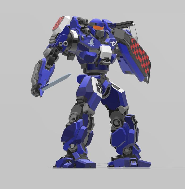 American Mecha Blue Knight