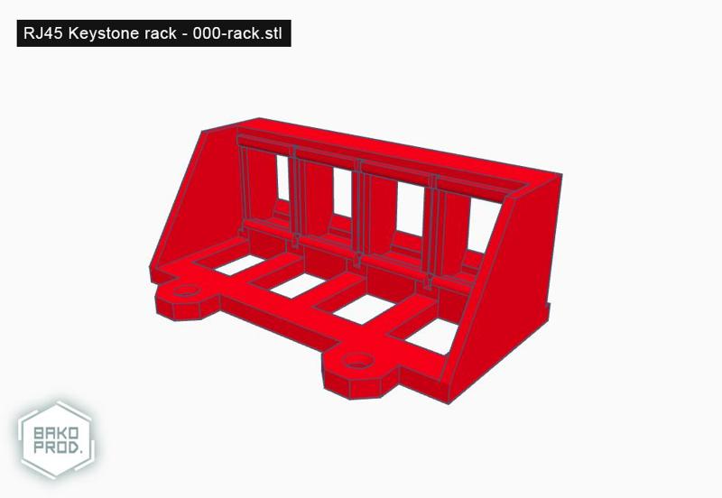 RJ45 Keystone rack