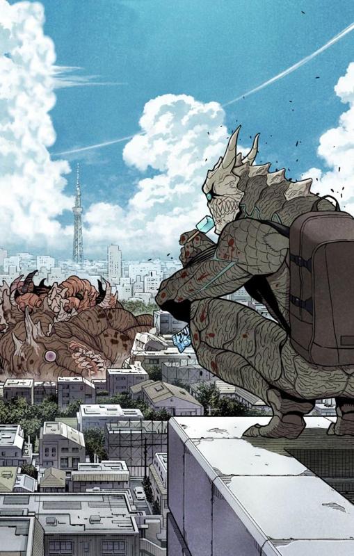 kaiju N°8 kafka on building
