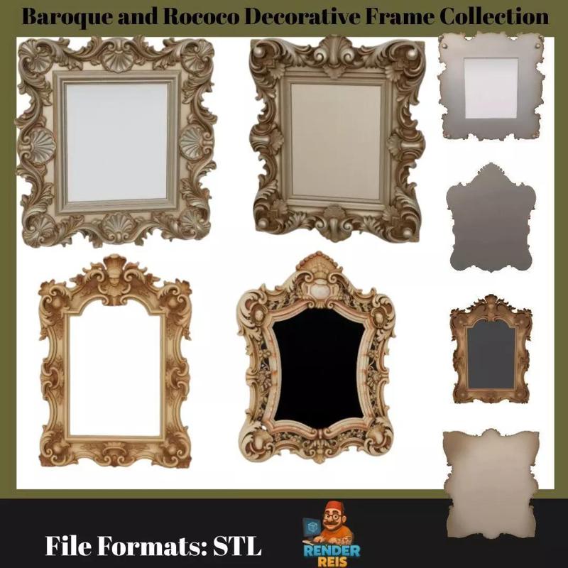 Baroque and Rococo Decorative Frame Collection