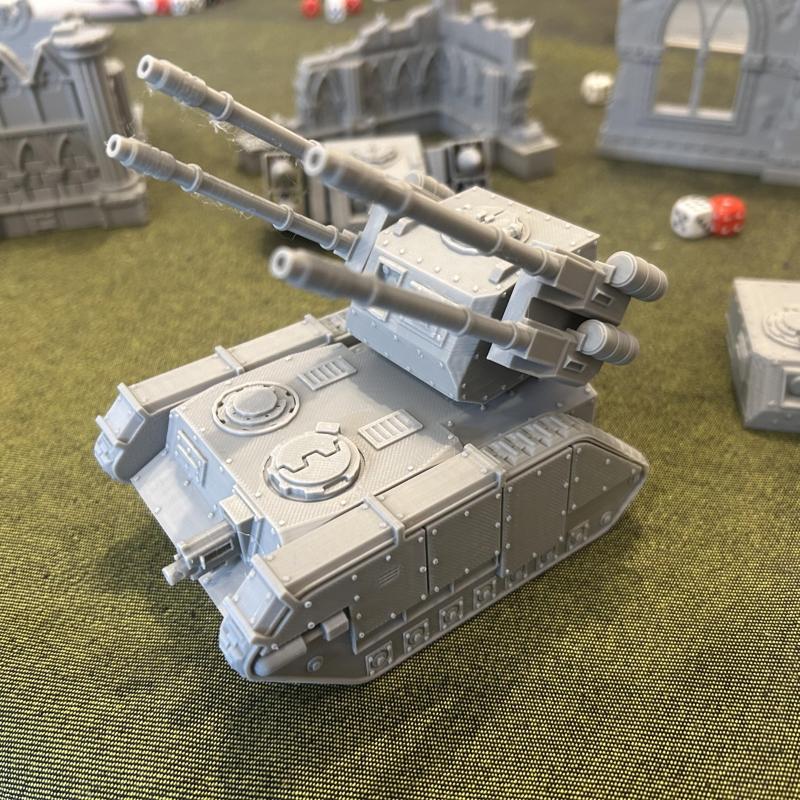 MILANESA SUPPORT TANK FOR GRIMDARK FUTURE HUMAN DEFENSE FORCE [SUPPORTLESS FDM FRIENDLY]